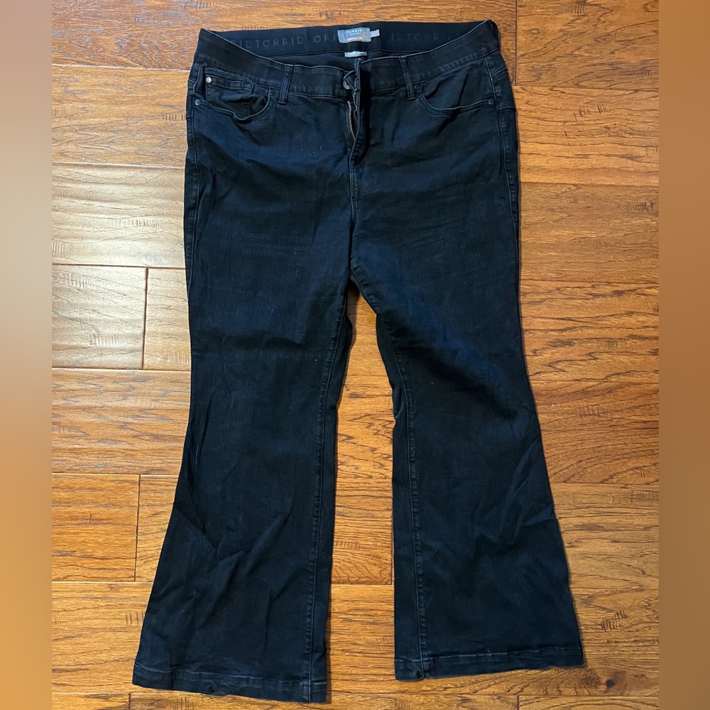 Torrid Bombshell Flare Jeans in Black